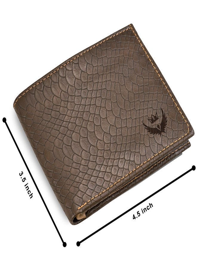 LORENZ PU Leather RFID Protected Wallet for Men (Brown) | WL-47 - Image 3